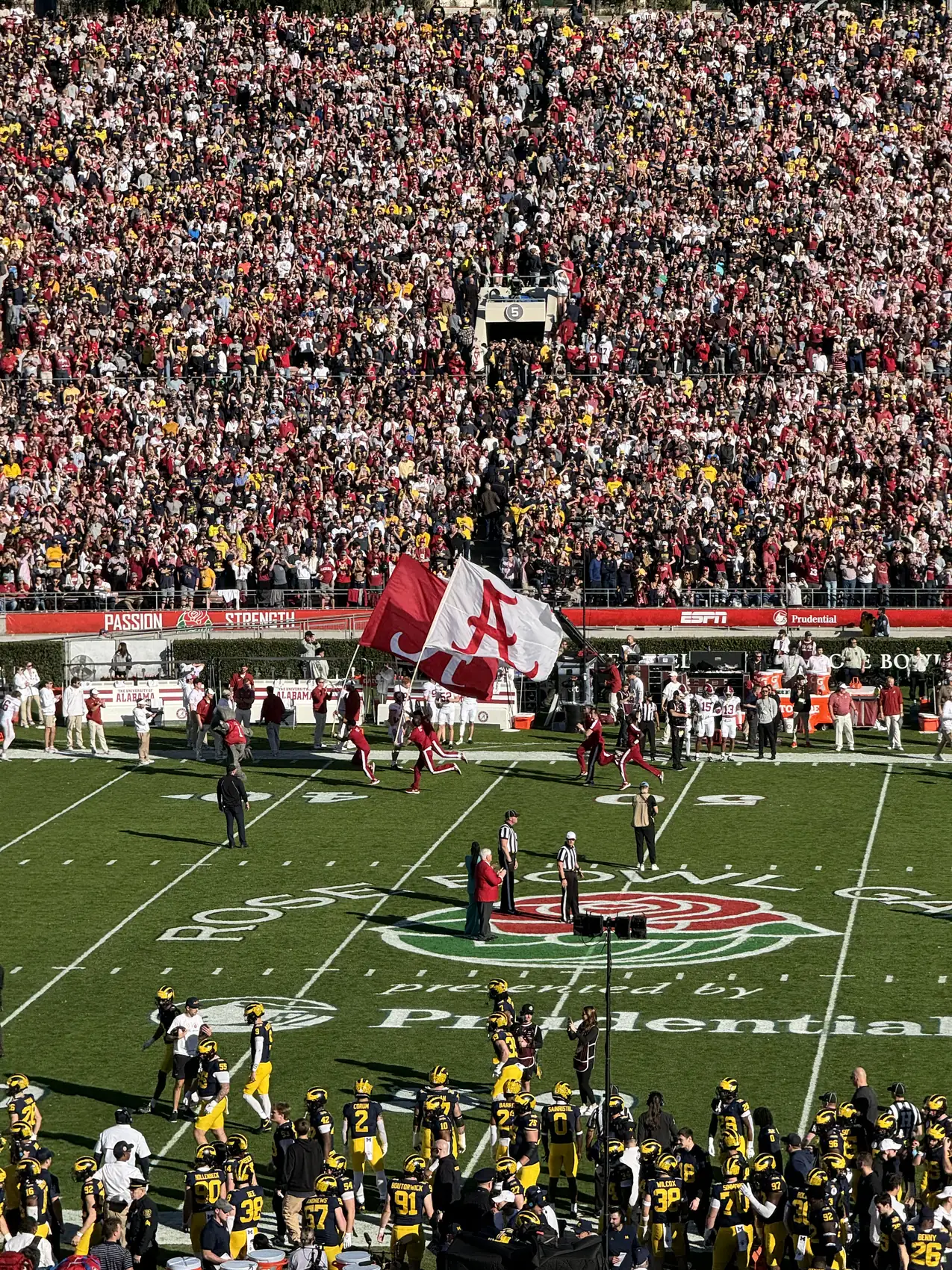 There may be no clearer image of belonging in college football than Michigan and Alabama taking the field at the College Football Playoff Semifinal at the Rose Bowl Game, two traditions, two seas of color, and two communities converging on one of the sport’s most sacred stages.