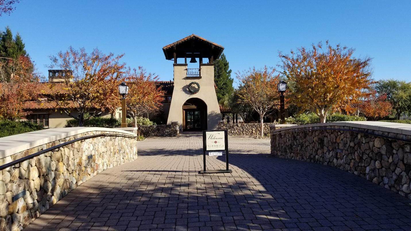 The Visitor Center at St. Francis, including tasting room, dining room, and guest experiences.
